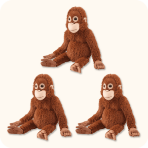 Orangutan Plush 3PCS