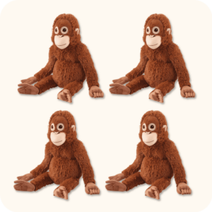 Orangutan Plush 4PCS